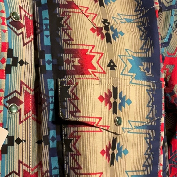 Men’s Wrangler Long Sleeve Pearl-snap Shirt - Picture 3 of 6